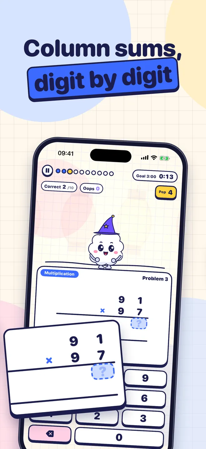 Column sums, digit by digit